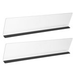 2pcs Moniteur acrylique Memo Boards Ordinateur Gauche Côté Panneau Note Support Bureau Accessoires Bureau Organisateur Rappel Board