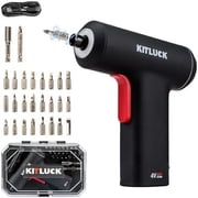 Highcool Electr Screwdriver, 4V Power Cordl Screwdriver Reargeable Set with Li-ion Battery, 26 Magnet Bits& Hex u, Mini Electr Screw driver Kit