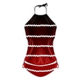 thumbnail image 5 of WEAIXIMIUNG Women Plus Size Maternity Swimsuits Women Swimwear Tankini 2 Piece Normal Swimsuit Backless 2 Piece Printing Adjustable Print Color Padded Strap Bathing Suits SexyL, 5 of 5