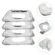 thumbnail image 5 of 10 protectores desechables cuadrados de aluminio para quemadores de estufa de gas. Protectores resistentes para estufas de gas. Mantenga su estufa limpia de derrames de aceite y grasa., 5 of 7