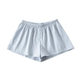thumbnail image 6 of Shorts for Women Summer Elastic High Waisted Pajama Low Waist Striped Cute Floral Pj Bottoms Comfy Sleep Casual Jean Shorts S-M, 6 of 7