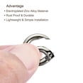 thumbnail image 4 of Unique Bargains 18x11x3.5mm Rond en Alliage de Zinc Porte à Ressort O Boucle à Clip Anneau, Ton Argent 5 Pack, 4 of 5
