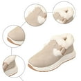 thumbnail image 5 of Orthopedic Snow Boots for Women with Arch Support Fleece Lined Winter Warm Comfortable Suede Platform Walking Shoes Buckle Slip on Work Ankle Booties, 5 of 8