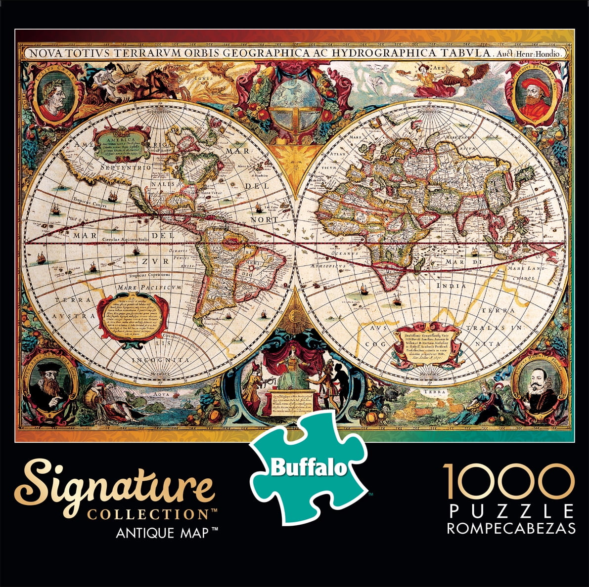 Buffalo Games - Signature Collection - Antique Map - 1000 Piece Jigsaw