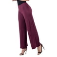thumbnail image 4 of Womens Elastic Waist Palazzo Pants, 4 of 10