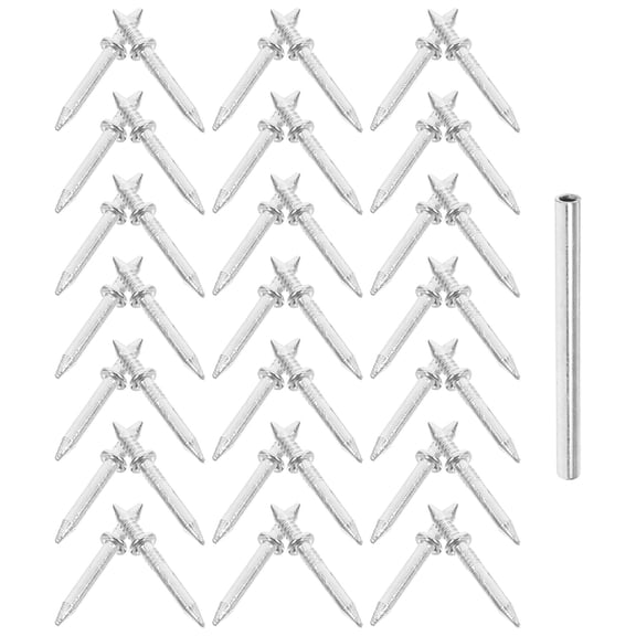 Hemoton 1 Set Double Head Nails for Pictures Trim with Sleeves Small Heads