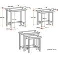 thumbnail image 5 of Trent Home 25" W Mango Wood Nesting 2 Pc Side Table in Dark Cognac Brown, 5 of 5