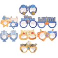 thumbnail image 1 of Holiday Glasses Decorations Happy Hanukkah Eyeglasses Props Chic Design Bright Colors Photo Taking 8Pcs, 1 of 5