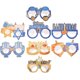 thumbnail image 1 of Holiday Glasses Decorations Happy Hanukkah Eyeglasses Props Chic Design Bright Colors Photo Taking 8Pcs, 1 of 5