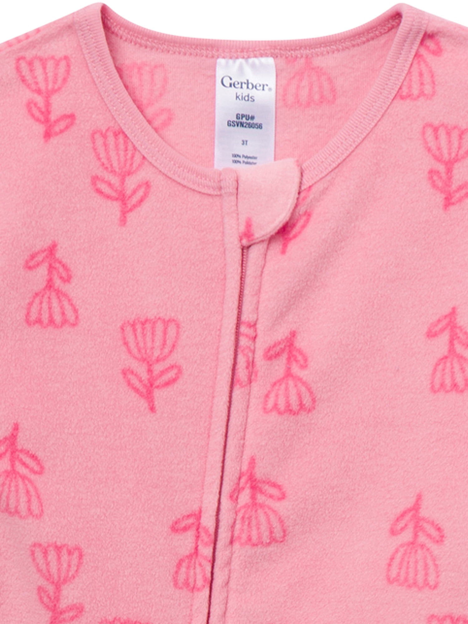 Gerber Baby and Toddler Neutral Microfleece 2-Way Zipper Blanket Sleeper Pajamas, 3-Pack, Sizes 0/3 Months - 5T