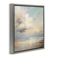 thumbnail image 3 of Stupell Industries Tranquil Blue Shores Gray Framed Floater Canvas Wall Art design by Raymond Powers, 18 x 18, 3 of 9