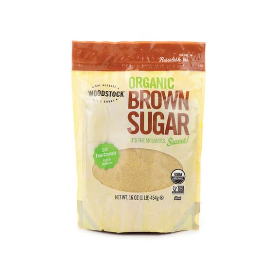 Woodstock Sugar - Organic - Brown - 16 oz - case of 12