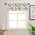 thumbnail image 4 of Thanksgiving Fall Window Valances Kitchen Short Curtains with Rod Pocket Maple Leaves Pumpkin Valance Drapes Farmhouse Window Treatment for Living Room Bathroom Decor 54" X 18", 4 of 6