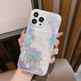 thumbnail image 2 of Compatible with iPhone 13 Pro Max Case Glitter Bling Cute Case for Women Girly Slim Silicone Protective Flexible Phone Case for iPhone 13 Pro Max with Glass Screen Protector, 2 of 13