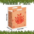 thumbnail image 3 of Christmas Gift Bags, 10.23X8.26X4.72" Non Woven Tote Bags with Handles, Xmas Candy Holders, Festive Treat Containers, Seasonal Present Sacks, Reusable Holiday Pouches for Christmas Party Favors, 3 of 7