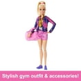thumbnail image 5 of Barbie Gymnastics Playset with Blonde Fashion Doll, Balance Beam and Accessories, 3 Years & up, 5 of 7