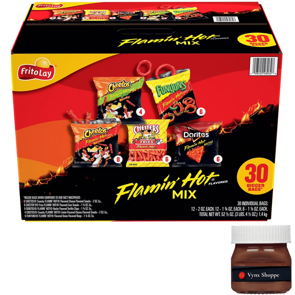 Frito-Lay Flamin' Hot Snacks, Variety Pack, 30 pack