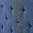thumbnail image 6 of Rest Haven Linen Inspired Diamond Tufted Wingback Upholstered Bed, Full, Navy, 6 of 8