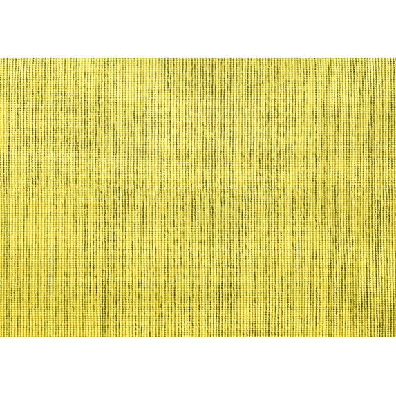 Ahgly Company Machine Washable Indoor Rectangle Abstract Yellow Contemporary Area Rugs, 5' x 7'