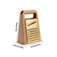 thumbnail image 2 of Nmdmisc Professional Cheese Grater,Stainless Steel Box Grater, Food Shredder for Cheese, Parmesan, Vegetable, Dishwasher Safe, D, 2 of 9
