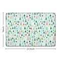 thumbnail image 5 of Light Blue Christmas Tree Pattern Flannel Non Slip Door Rugs,Washable Door Mats Indoor,Decorative Door Mats,Dirt-Resistant and Absorbent Doormat for Entrance,Bedroom,Kitchen,Bathroom,23.5"x16", 5 of 5