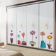 thumbnail image 5 of sweethay Pegatinas en maceta frescas, calcomanía autoadhesiva, ventana de vidrio, dormitorio, papel de pared comercial, papel tapiz para dormitorio, Decoración del hogar sweethay HA6578-00B, 5 of 6