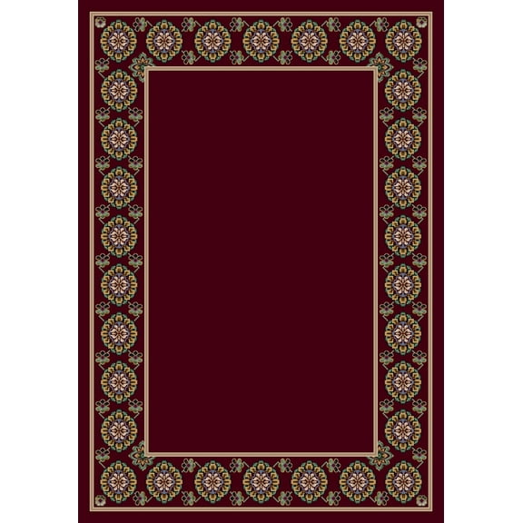 Milliken Design Center Area Rug KABUL GARNET Kabul Garnet Rings Bulbs 7' 8" x 10' 9" Rectangle