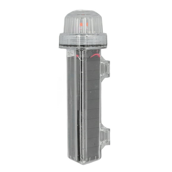 Solar Strobe Warning Light Solar Flashing Light Marine Warning Light 360 Degree Waterproof Solar Charging 1800mah Baterry for Construction Traffic Dock Marine