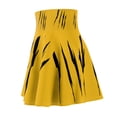 thumbnail image 3 of Effete Feline Claw Marks Scratch Women Skater Skirt (AOP), 3 of 7