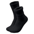 thumbnail image 2 of SYMOID Mens Fuzzy Crew Socks Fleece Lined Thermal Warm Winter Socks for Cold Weather, Black, 2 of 5