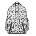 thumbnail image 3 of Paw Prints and Bones Backpack for School,Cute School Bag,Schoolbag with Adjustable Shoulder Straps & Padded Back,16.9 Inch, 3 of 5