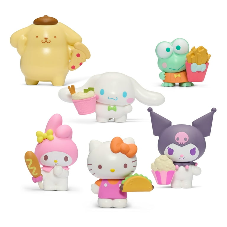 Hello Kitty and Friends, 2” Figure 6-Pack - Removable Salty Accessories - Featuring Hello Kitty, Kuromi, My Melody, Cinnamoroll, Pompompurin, and Hello Kitty and Friends, 2” Figure 6-Pack - Removable Salty Accessories - Featuring Hello Kitty, Kuromi, My Melody, Cinnamoroll, Pompompurin, and