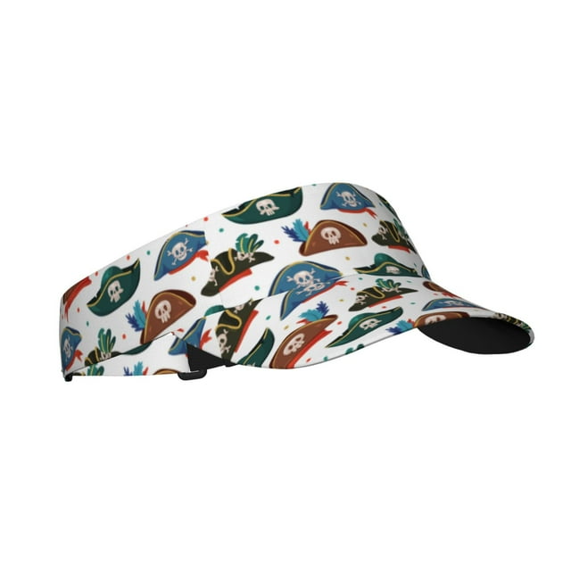 Balery Pirate Hats Gorra deportiva con visera ajustable para mujer y hombre (talla única)