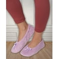 thumbnail image 6 of Roxoni Women's Terry Classic Cotton & Velour Ballerina Slippers Pack of 2 (runs small, size up), 6 of 7