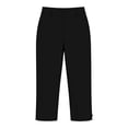 thumbnail image 6 of Fashion Yoga Pants for Women Stretch Pants Mid Straight Leg Cropped Trousers With Pockets Split Hem Casual Work Dress Pants M, 6 of 9