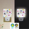 thumbnail image 2 of Yayeee LED Night Light for The Home Plug in With Light Sensors 2 Pack, Pink Simple Shapes, 2 of 6