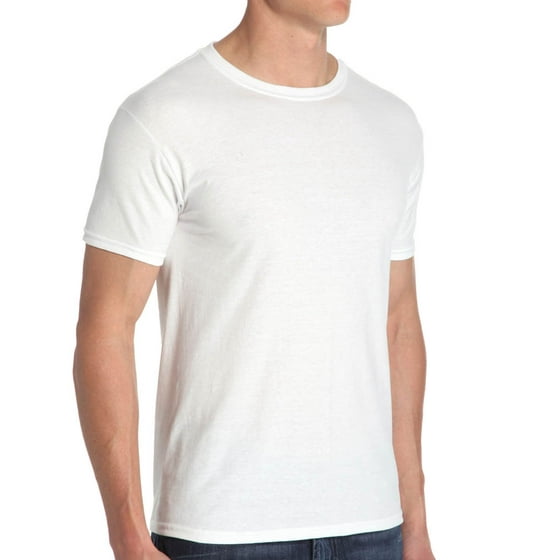 Hanes - Hanes CST14 ComfortBlend Slim Fit Crew T-Shirts - 4 Pack ...