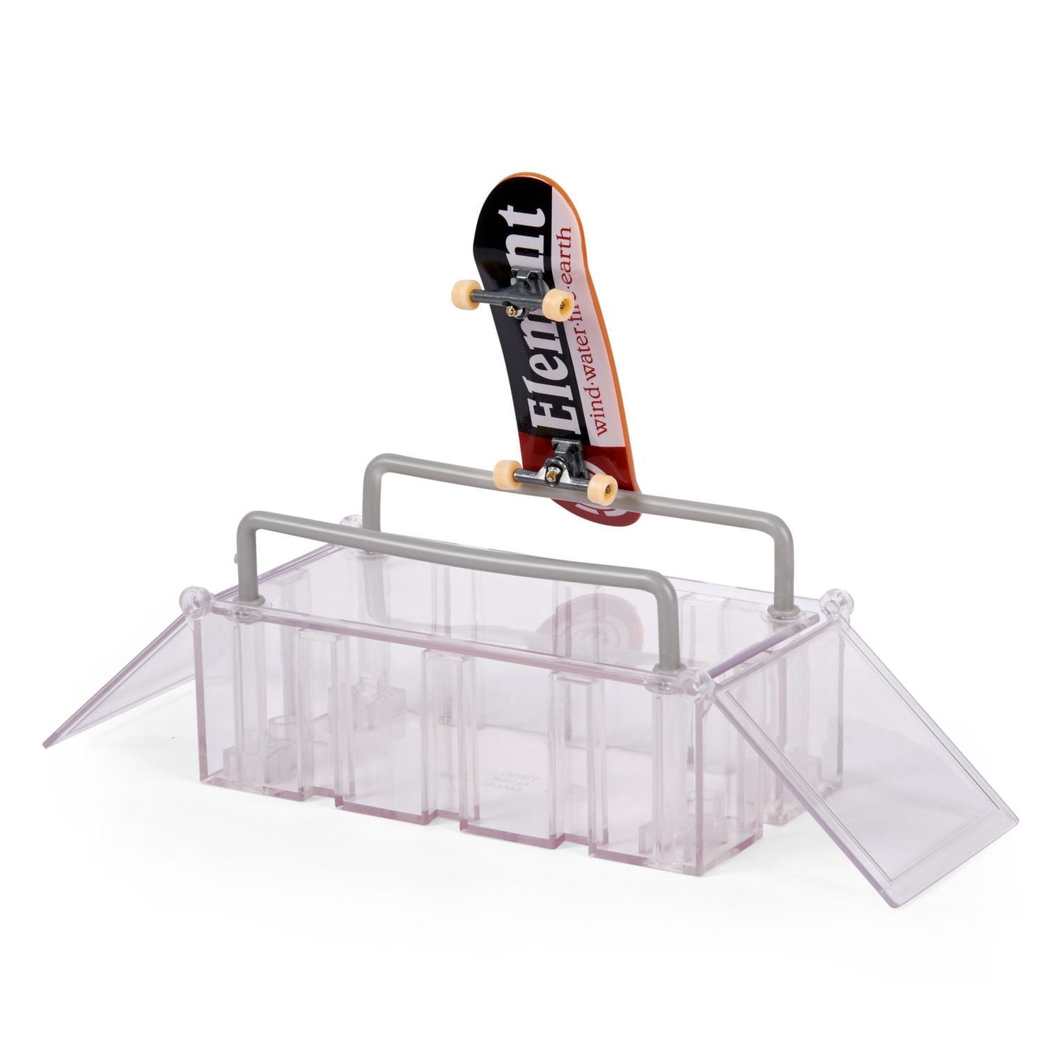 Tech Deck, Play and Display Transforming Ramp Set and Carrying Case with Exclusive Fingerboard, Kids Toy for Ages 6 and up