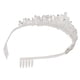 thumbnail image 3 of Corona de novia de aleación ABS plateada, hermosa corona de princesa decorativa brillante para boda para fiesta, 3 of 15