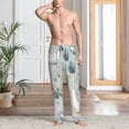thumbnail image 2 of Balery Goose and Doodle Flowers Pantalones de pijama para hombre, pijama ultraligero, pantalón de descanso-Small, 2 of 6