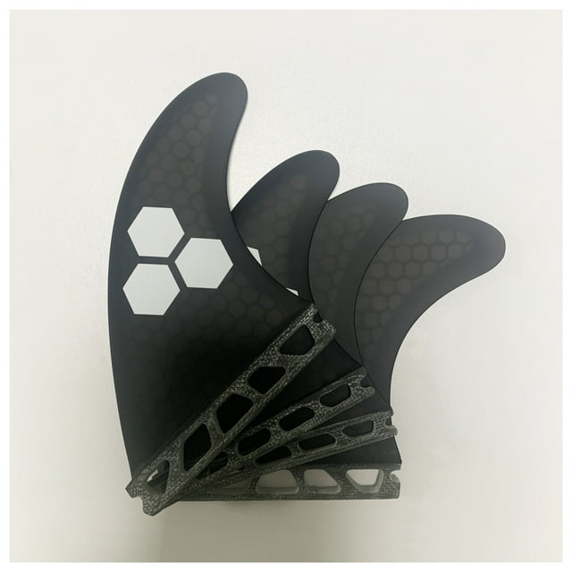 Single Tab Base Quad Fin Set Fiberglass Surfboard Fins Honeycomb Surf Fin G5 With GX 4pc Fins