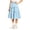 Blue, variant on Girls' School Entrance Season Half Skirt Cake Skirt Half Skirt And Versatile A Line Skirt Skirt Short Skirt Children's Puffy Skirt(Black,150/10Y)