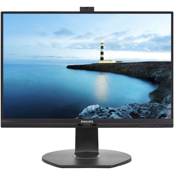 Philips Brilliance 241B7QPJKEB Webcam Full HD LCD Monitor - 16:9 - Textured Black - 23.8" Viewable - In-plane Switching (IPS) Technology - LED Backlight - 1920 x 1080 - 16.7 Million Colors - 250 Ni...