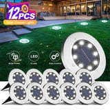 12 Pack Solar Lights Outdoor Disk Lights So… product image