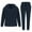 Navy, variant on XUNKUSGA 2 Piece Set for Men Solid Color Long Sleeve Full Zip Hoodies for Men Comfort Fleece Joggers for Men Casual Warm Heavyweight Sports Sets with 4 Pockets S-3XL