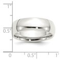 thumbnail image 3 of Auriga Fine Jewelry 925 Sterling Silver 7mm Comfort Fit Band Ring Size 15.5 for Women, 3 of 7