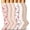 21 Pink 5 Pairs/White, variant on 6Pairs Compression Socks for Women and Men - Best for Circulation, Running, Athletic, Recover, Nurse, Travel