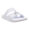 thumbnail image 2 of Nike Benassi Duo Ultra Women's Sandals White/Metallic Silver 819717-100, 2 of 6