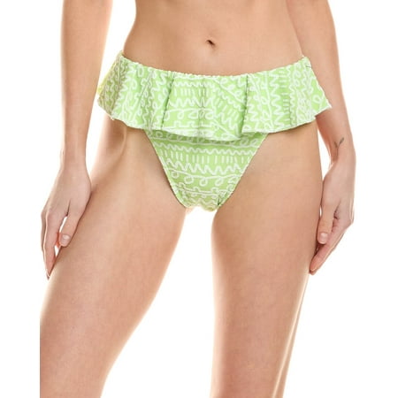 Montce womens Ruffle Bikini Bottom  s  Green