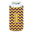 thumbnail image 1 of Letra I Chevron Púrpura Y Oro Tall Boy Bebida Aislador Hugger Cj1041-Itbc, 1 of 1